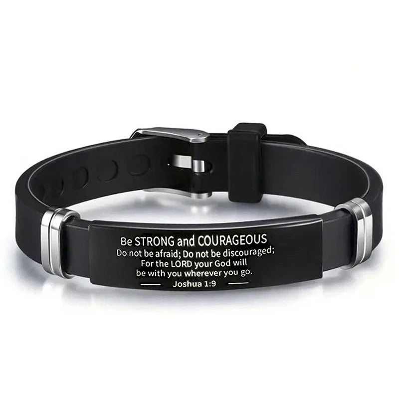 Stainless Steel Bible Verse Bracelet
